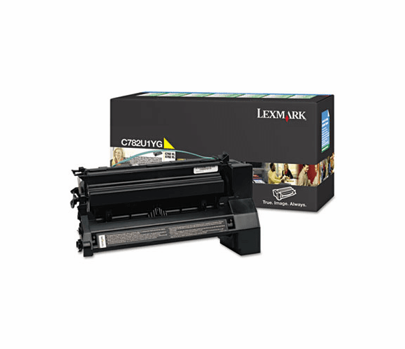 LEXC782U1YG C782U1YG Extra High-Yield Toner, 16500 Page-Yield, Yellow By LEXMARK INT'L, INC.
