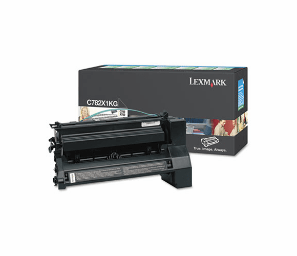 LEXC782X1KG C782X1KG Extra High-Yield Toner, 15000 Page-Yield, Black By LEXMARK INT'L, INC.