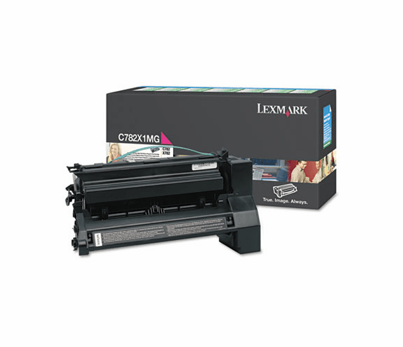 LEXC782X1MG C782X1MG Extra High-Yield Toner, 15000 Page-Yield, Magenta By LEXMARK INT'L, INC.