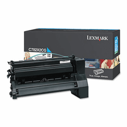 LEXC782X2CG C782X2CG Toner, 15000 Page-Yield, Cyan By LEXMARK INT'L, INC.