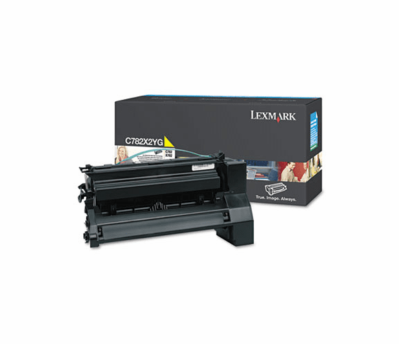 LEXC782X2YG C782X2YG Toner, 15000 Page-Yield, Yellow By LEXMARK INT'L, INC.