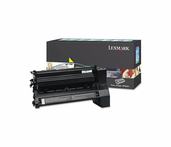 LEXC782X4YG C782X4YG Extra High-Yield Toner, 15000 Page-Yield, Yellow By LEXMARK INT'L, INC.