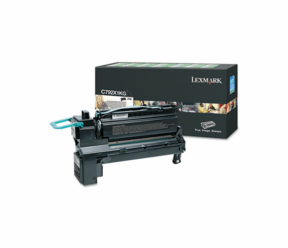 LEXC792X1KG C792X1KG Extra High-Yield Toner, 20,000 Page-Yield, Black By LEXMARK INT'L, INC.