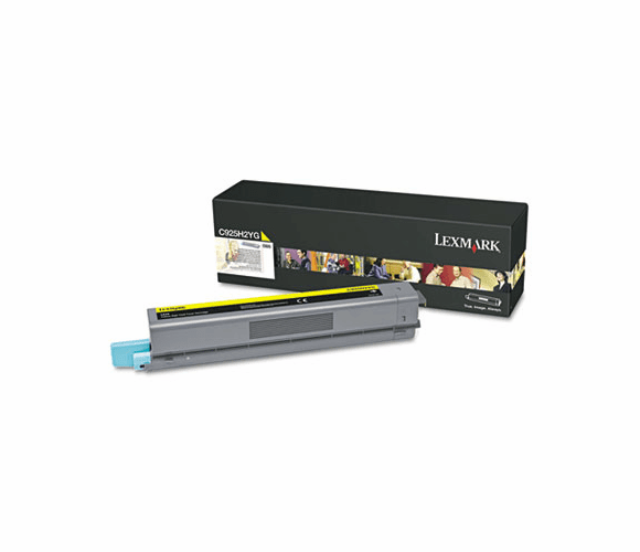 LEXC925H2YG C925H2YG High-Yield Toner, 7,500 Page-Yield, Yellow By LEXMARK INT'L, INC.