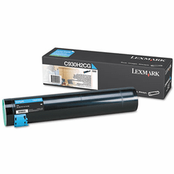 LEXC930H2CG C930H2CG High-Yield Toner, 24000 Page-Yield, Cyan By LEXMARK INT'L, INC.