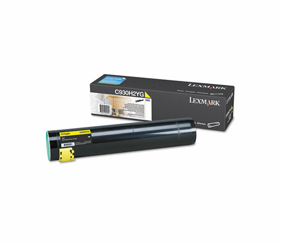 LEXC930H2YG C930H2YG High-Yield Toner, 24000 Page-Yield, Yellow By LEXMARK INT'L, INC.