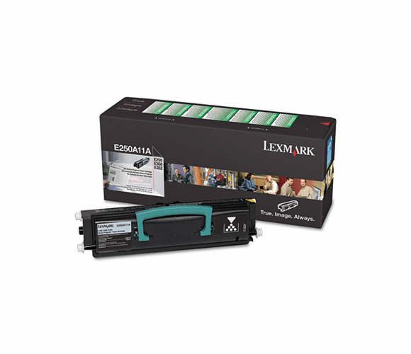 LEXE250A11A E250A11A Toner, 3500 Page-Yield, Black By LEXMARK INT'L, INC.