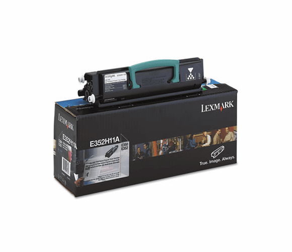 LEXE352H11A E352H11A High-Yield Toner, 9000 Page-Yield, Black By LEXMARK INT'L, INC.