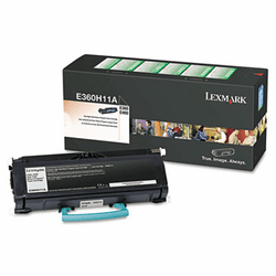 LEXE360H11A E360H11A High-Yield Toner, 9000 Page-Yield, Black By LEXMARK INT'L, INC.