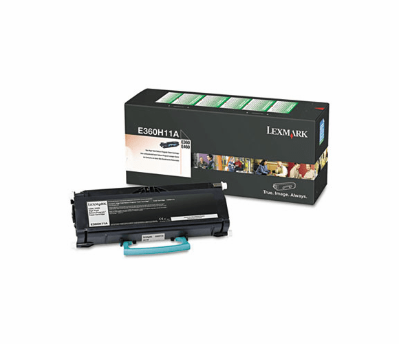 LEXE360H11A E360H11A High-Yield Toner, 9000 Page-Yield, Black By LEXMARK INT'L, INC.