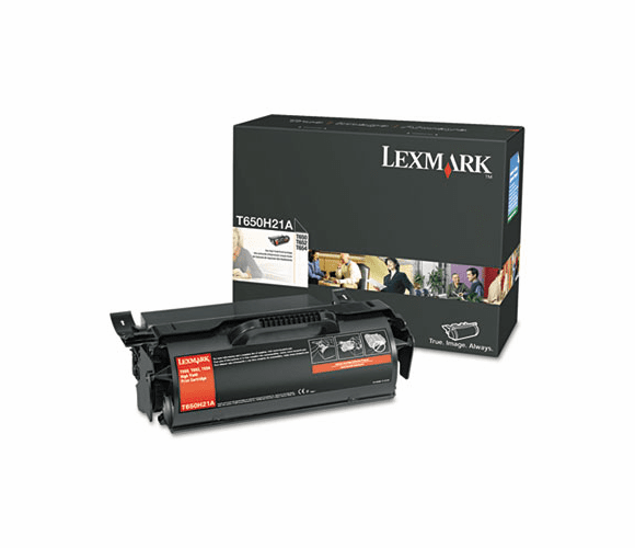 LEXT650H21A T650H21A Toner, 25000 Page-Yield, Black By LEXMARK INT'L, INC.