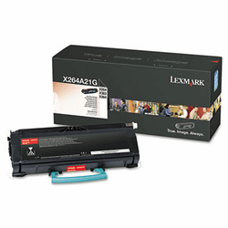 LEXX264A21G X264A21G Toner, 3500 Page-Yield, Black By LEXMARK INT'L, INC.