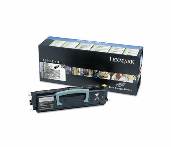 LEXX340H11G X340H11G High-Yield Toner, 6,000 Page-Yield, Black By LEXMARK INT'L, INC.