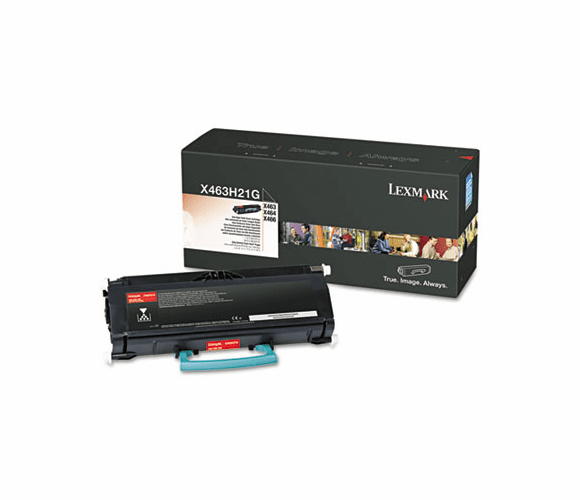 LEXX463H21G X463H21G High-Yield Toner, 9000 Page-Yield, Black By LEXMARK INT'L, INC.