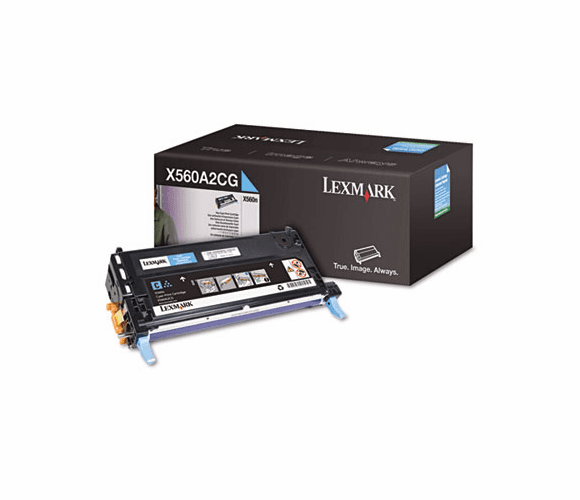LEXX560A2CG X560A2CG Toner, 4000 Page-Yield, Cyan By LEXMARK INT'L, INC.