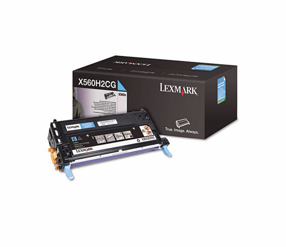 LEXX560H2CG X560H2CG High-Yield Toner, 10000 Page-Yield, Cyan By LEXMARK INT'L, INC.