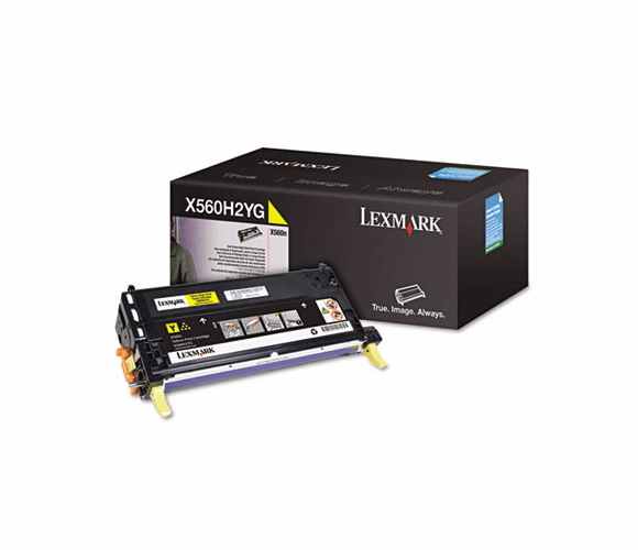 LEXX560H2YG X560H2YG High-Yield Toner, 10000 Page-Yield, Yellow By LEXMARK INT'L, INC.