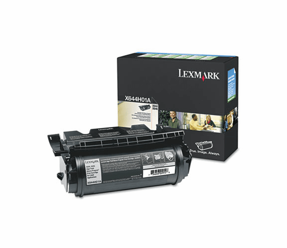 LEXX644H01A X644H01A Extra High-Yield Toner, 32000 Page-Yield, Black By LEXMARK INT'L, INC.