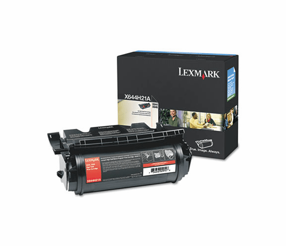 LEXX644H21A X644H21A Toner, 30000 Page-Yield, Black By LEXMARK INT'L, INC.