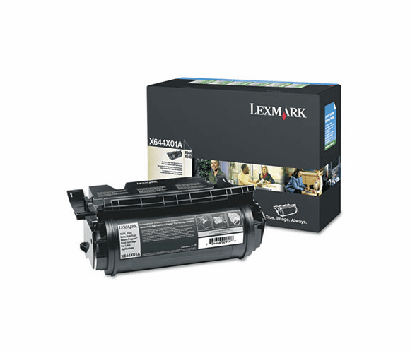LEXX644X01A X644X01A Extra High-Yield Toner, 30000 Page-Yield, Black By LEXMARK INT'L, INC.