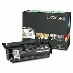 LEXX651H04A X651H04A High-Yield Toner, 25000 Page-Yield, Black By LEXMARK INT'L, INC.