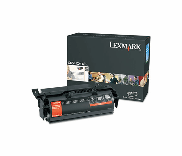 LEXX654X21A X654X21A Extra High-Yield Toner, 36,000 Page-Yield, Black By LEXMARK INT'L, INC.