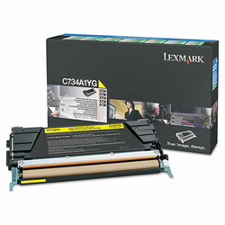 LEXX748H1YG X748H1YG High-Yield Toner, 10000 Page-Yield, Yellow By LEXMARK INT'L, INC.