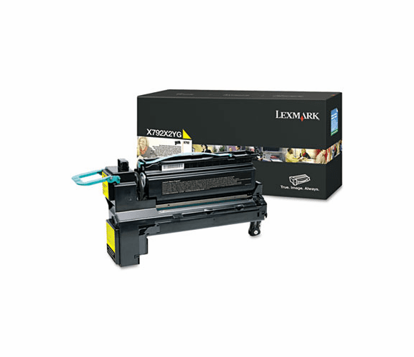 LEXX792X2YG X792X2YG Extra High-Yield Toner, 20,000 Page-Yield, Yellow By LEXMARK INT'L, INC.