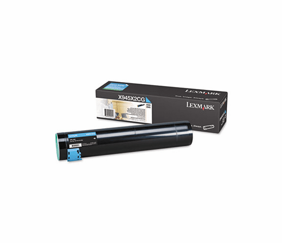 LEXX945X2CG X945X2CG High-Yield Toner, 22000 Page-Yield, Cyan By LEXMARK INT'L, INC.