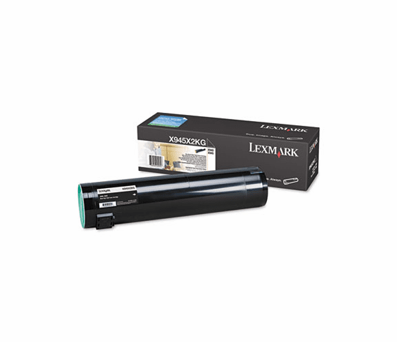 LEXX945X2KG X945X2KG High-Yield Toner, 36000 Page-Yield, Black By LEXMARK INT'L, INC.