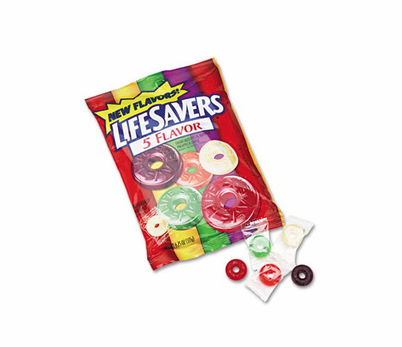 LFS88501 Hard Candy, Five Classic Flavors, Individually Wrapped, 6.25oz Bag By THE WRIGLEY COMPANY