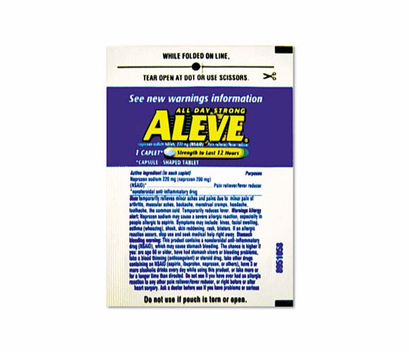 LIL51030 Pain Reliever Tablets Refill Packs, 30 Packs/Box By BAYER