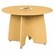 LITMA129HON Massima Line Round Table, 43-3/8w x 43-3/8d x 29-1/2h, Honey By LINEA ITALIA