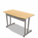 LITMA711HON Massima Line Bow Front Desk, 47-1/4w x 22-7/8d x 29-1/2h, Honey By LINEA ITALIA