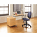 LITMA711HON Massima Line Bow Front Desk, 47-1/4w x 22-7/8d x 29-1/2h, Honey By LINEA ITALIA