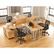 LITMA712HON Massima Line L-Shaped Desk, 59-1/8w x 59-1/8d x 29-1/2h, Honey By LINEA ITALIA