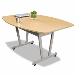LITMA723HON Massima Line Conference Table, 59-1/8w x 39-3/8d x 29-1/2h, Honey By LINEA ITALIA