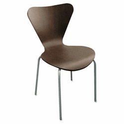 LITTR501MOC Trento Line Sienna Stacking Wood Chair, Mocha, 2/Carton By LINEA ITALIA