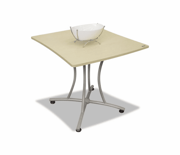 LITTR702OAT Trento Line Palermo Table, 33-1/8w x 31-1/2d x 29-1/2h, Oatmeal By LINEA ITALIA