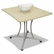 LITTR702OAT Trento Line Palermo Table, 33-1/8w x 31-1/2d x 29-1/2h, Oatmeal By LINEA ITALIA