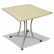 LITTR702OAT Trento Line Palermo Table, 33-1/8w x 31-1/2d x 29-1/2h, Oatmeal By LINEA ITALIA