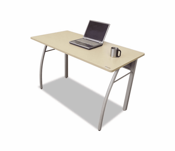 LITTR733OAT Trento Line Rectangular Desk, 47-1/4w x 23-5/8d x 29-1/2h, Oatmeal By LINEA ITALIA