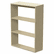 LITTR735OAT Trento Line Bookcase, 31-1/2w x 11-5/8d x 43-3/8h, Oatmeal By LINEA ITALIA