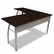 LITTR737MOC Trento Line L-Shaped Desk, 59-1/8w x 59-1/8d x 29-1/2h, Mocha By LINEA ITALIA