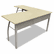LITTR737OAT Trento Line L-Shaped Desk, 59-1/8w x 59-1/8d x 29-1/2h, Oatmeal By LINEA ITALIA