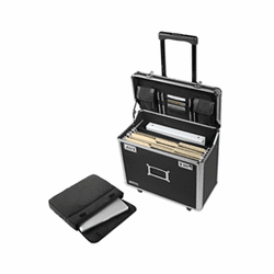 Locking Mobile Business Case, Legal, Black - Black - Vaultz - VZ00194