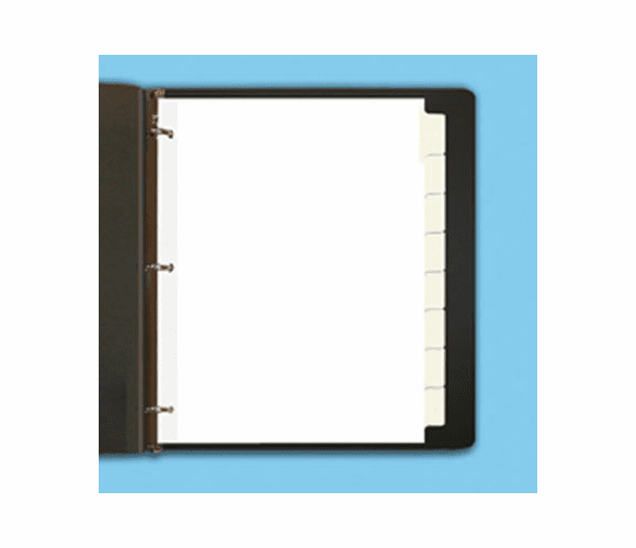 LOP12397 Write-on Index Set, White, 8-Tab, 3-Hole, White Tabs, 24/Box By LEGACY OFFICE PRODUCTS