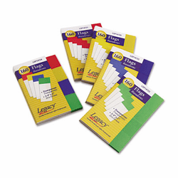 LOP14724 Page Flags, Wallet Holder, Assorted, 160/Pack By LEGACY OFFICE PRODUCTS