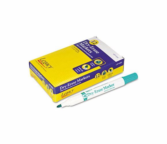 LOP15953 Dry Erase Marker, Bullet Tip, Green By LEGACY OFFICE PRODUCTS