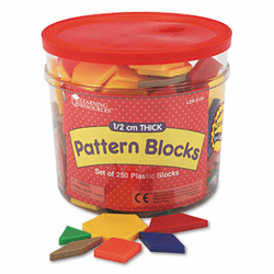 LRNLER0134 Pattern Blocks, Grades Pre-K and Up By LEARNING RESOURCES